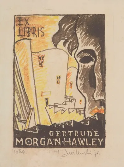 Projekt Ekslibrisu Gertrude Morgan Hawley