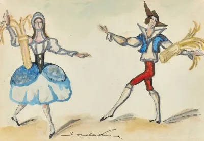 Projet De Costume Pour Lizette Et Colin Pour La Fille Mal Gardee 2