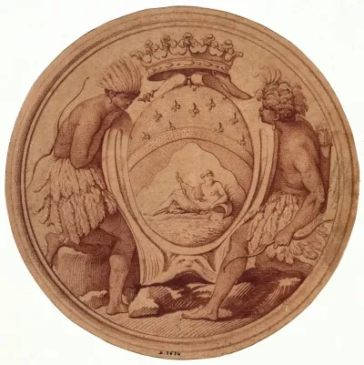Projet De Medaille Pour La Compagnie Des Indes