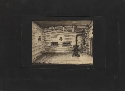 Prologue To Glory Sketch No 1 Shadowy Interior