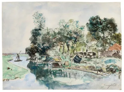 Promenade En Barque Sur La Riviere