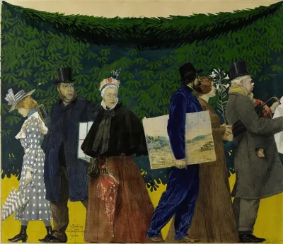 Promeneurs Et Artistes A Lexposition Universelle De 1900