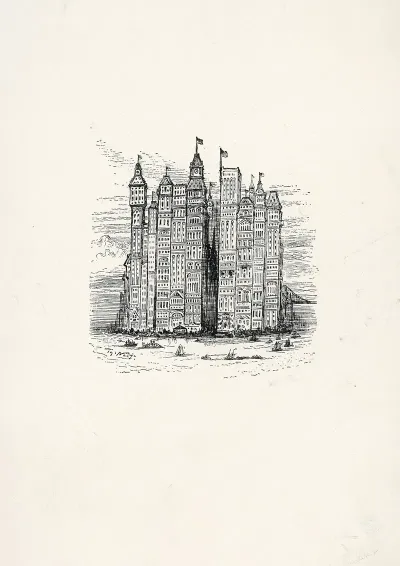 Prophetic Drawing Of New York Skyline