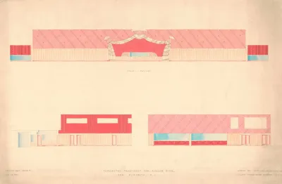 Proposed Treatment For Roller Rink Elizabeth N J Wall Elevations Royal Scheme