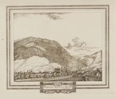 Prospect Der Stadt Chur In Bundten