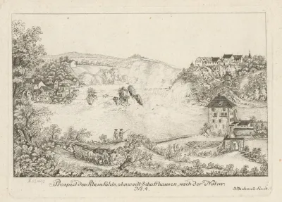 Prospect Des Rheinfahls Ohnweitt Schaffhausen Nach Der Natur