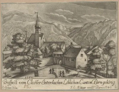 Prospect Vom Closter Interlacken Loblichen Canton Bern Gehorig