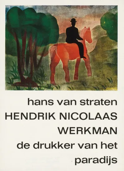 Prospectus Voor Hans Van Straten Hendrik Nicolaas Werkman De Drukker Van Het Paradijs 1963