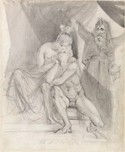 Prospero Watching Ferdinand And Miranda