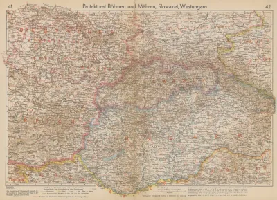 Protektorat Bohmen Und Mahren Slowakei Und Westungarn