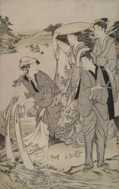 Province Of Musashi Six Tama Rivers