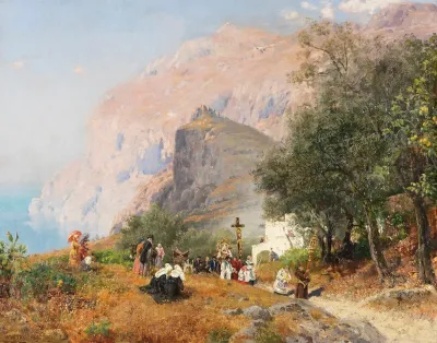 Prozession Auf Capri