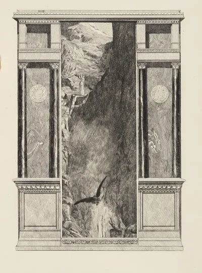 Psyche Und Der Adler Jupiters Amor Und Psyche Opus V Blatt 37