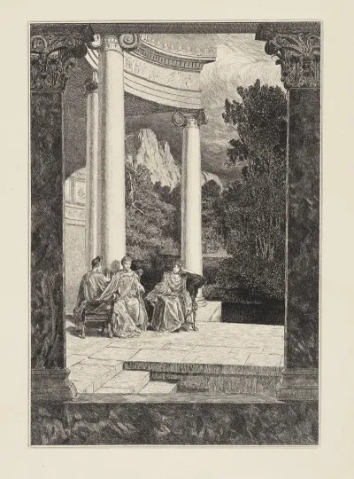 Psyche Und Ihre Schwestern Amor Und Psyche Opus V Blatt 18