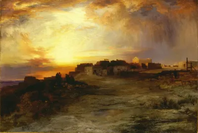 Pueblo At Sunset Laguna