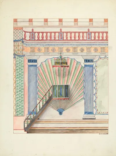 Pulpit And Wall Painting