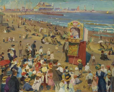 Punch And Judy On The Beach