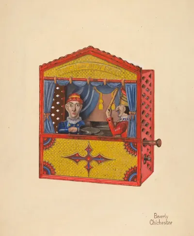 Punch Judy Toy Bank