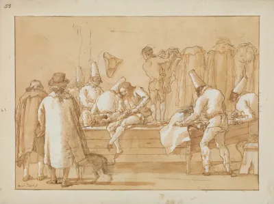 Punchinello As Tailors Assistant