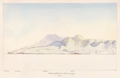 Punta Del Gada From The Anchorage Azores