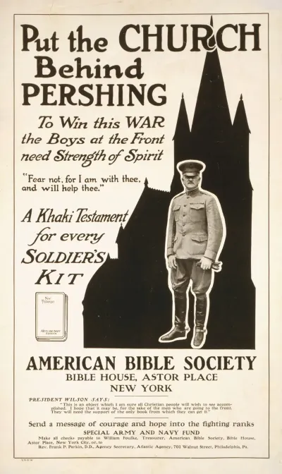 Put The Church Behind Pershing To Win This War The Boys At The Front Need Strength Of Spirit