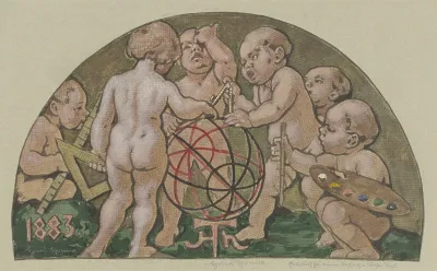 Putten Mit Armillarsphare Aus Dem Zerstorten Mosaik Am Haus Zum Kaiser Karl An Der Frankfurter Hauptwache