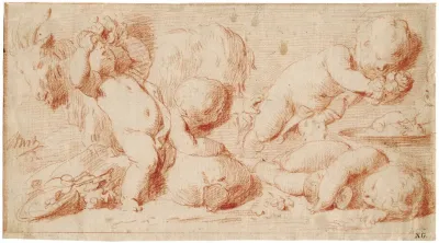 Putti In Bacchisch Tafereel 2