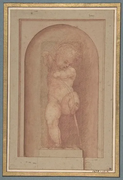 Putto Bending A Bow