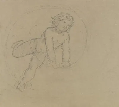 Putto Between Vines 2