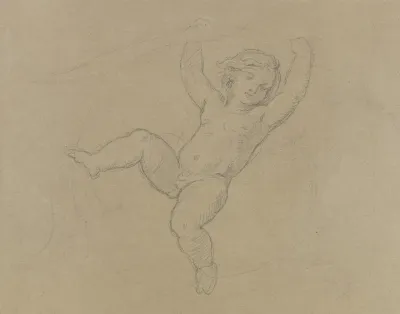 Putto Between Vines