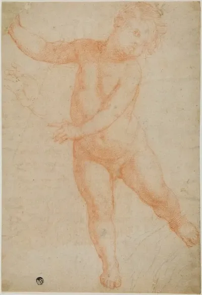 Putto Poised On Right Leg