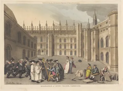 Quadrangle Of Kings College Cambridge