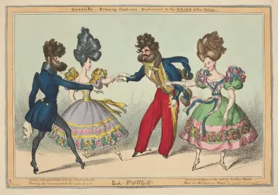 Quadrille Evening Fashions Dedicated To The Heads Of The Nation La Poule