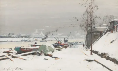 Quai De Bercy Sous La Neige
