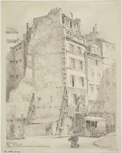 Quai Des Grands Augustins Et La Rue Dauphine