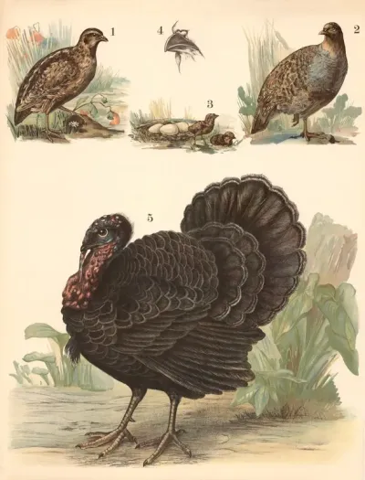 Quail Partridge Turkey