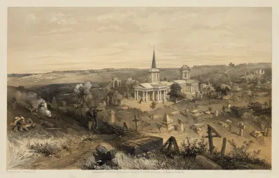 Quarantine Cemetery And Church With French Battery No 50
