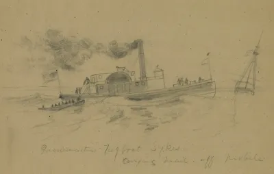 Quartermasters Tugboat Sykes Carrying Mail Off Mobile