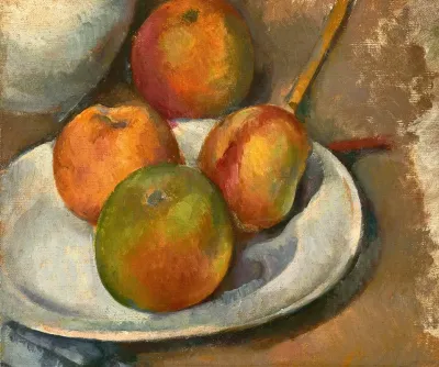 Quatre Pommes Et Un Couteau
