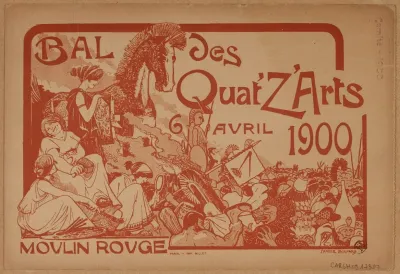 Quatzarts 6 Avril 1900 Au Moulin Rouge