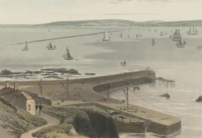 Quay At Straddon Point Near Plymouth