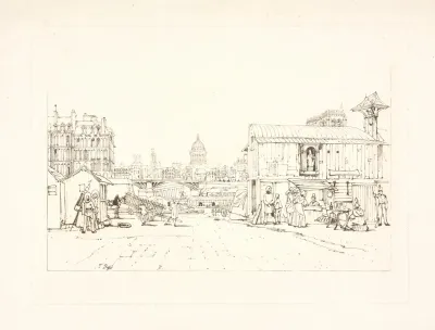 Quayside Notre Dame In Distance