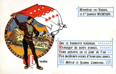 Que Ce Banneret Valaisan Messager De Notre Pensee