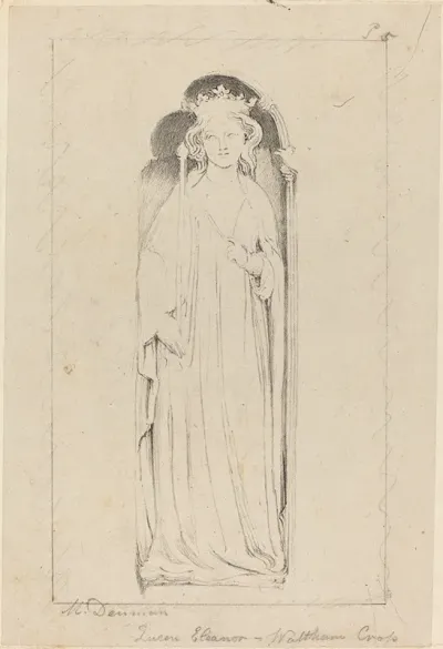 Queen Eleanor From Waltham Cross Published 1829