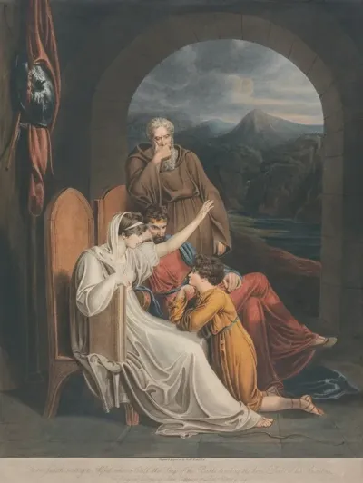 Queen Judith Reciting To Alfred When A Child