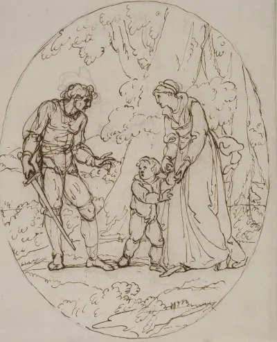 Queen Margaret And The Robber Margaret Of Anjou Queen Of England Attacked By Robbers In A Wood And Robbed Of Everything Whilst She Was Fleeing From The Kingdom