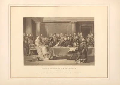 Queen Victorias First Council Sir David Wilkie
