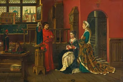 Queen With Lady In Waiting