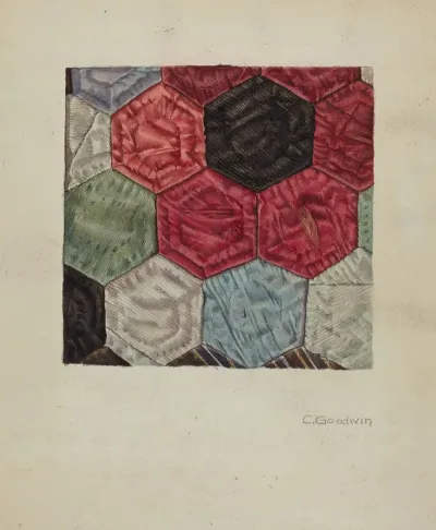 Quilt Detail Honeycomb Pattern