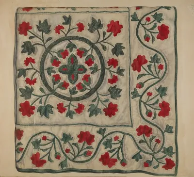 Quilt Flowers In Circle